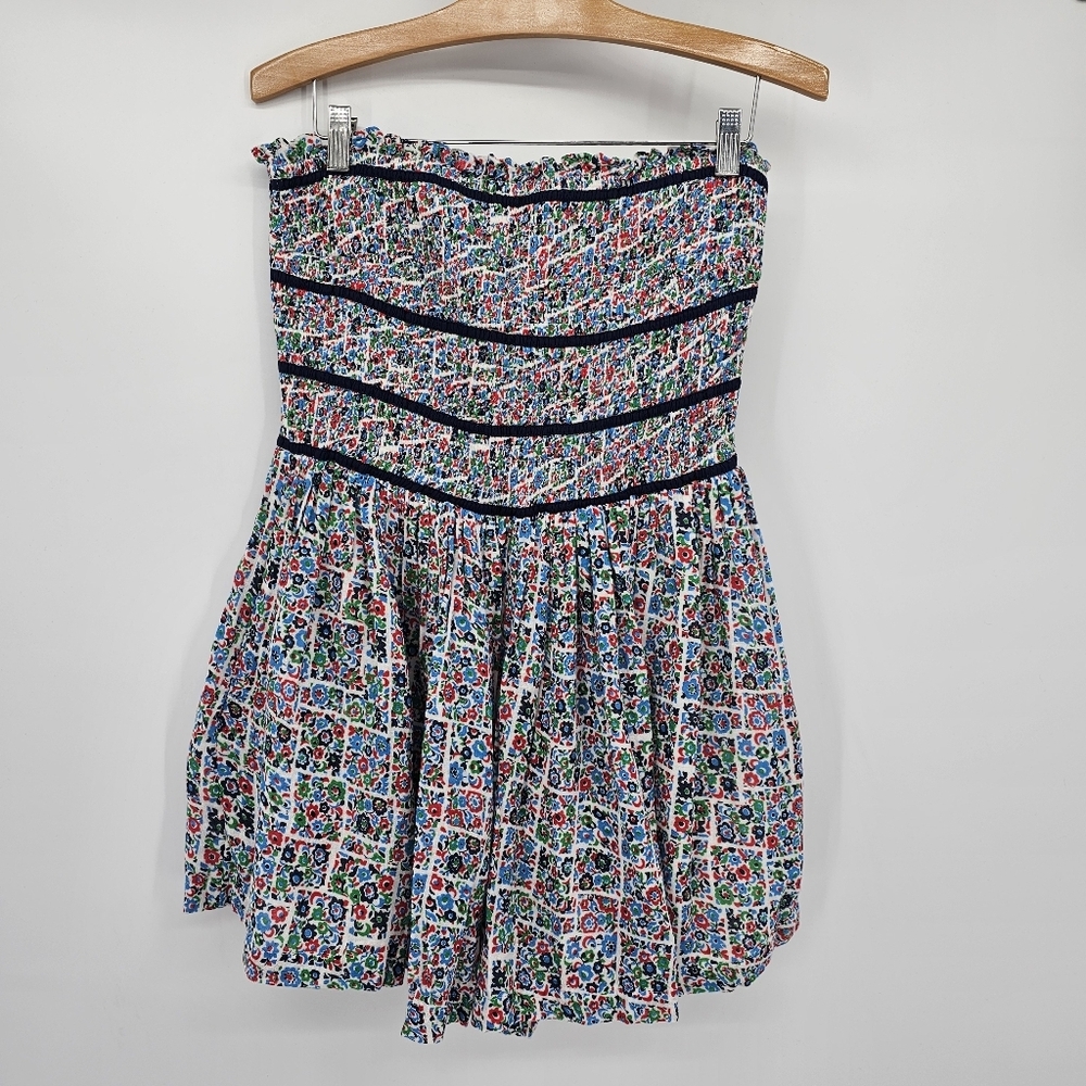 Free People Women's Bali Checked Out Printed Romper Medium New - Picture 2 of 10